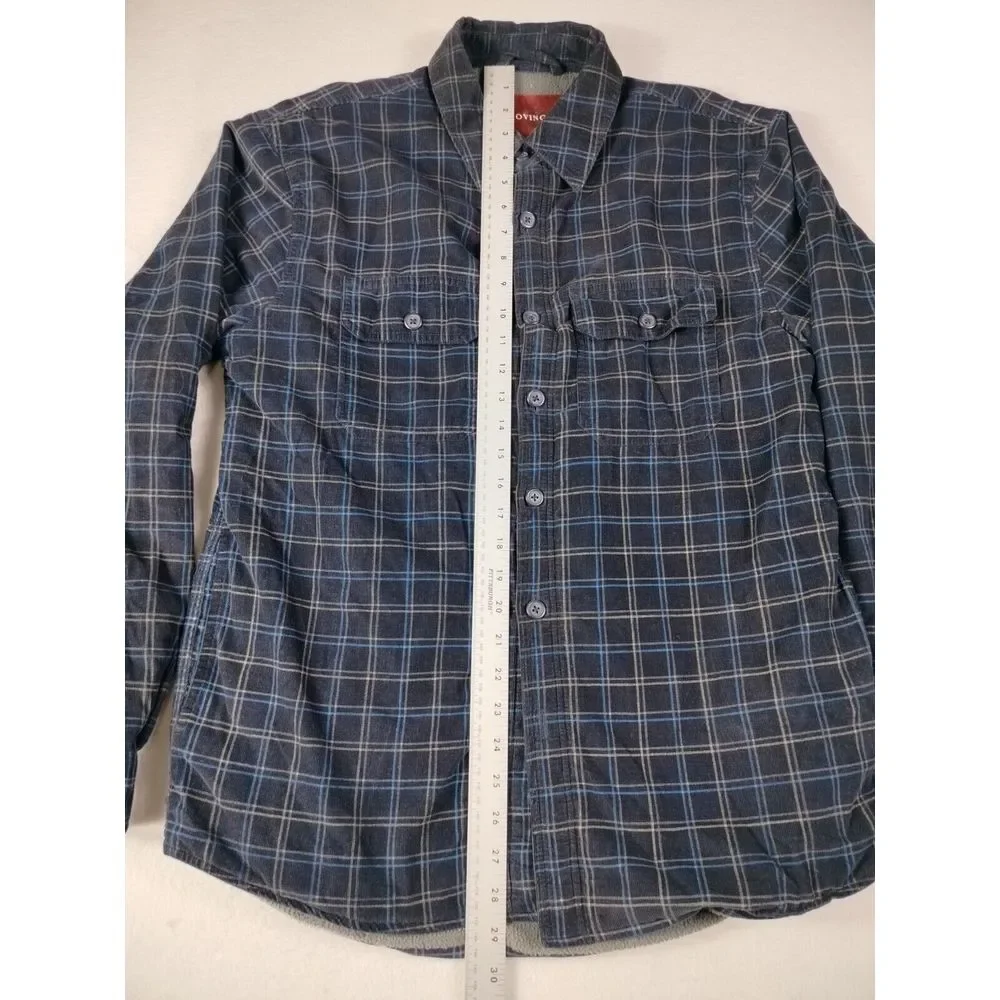 Covington‎ Shirt Jacket Men's Small Corduroy Blue Shacket Gorpcore Cabincore